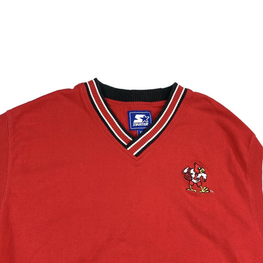 Starter Louisville Cardinals V-Neck Sweater Vest